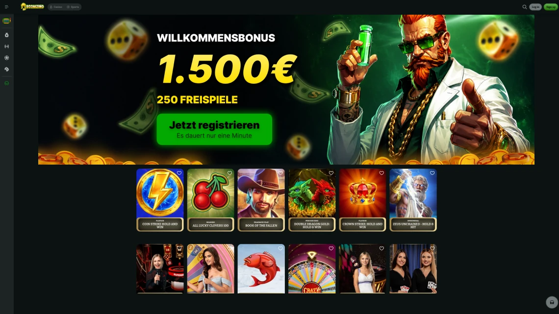 Erfahrungen und Analyse von Boomzino Casino